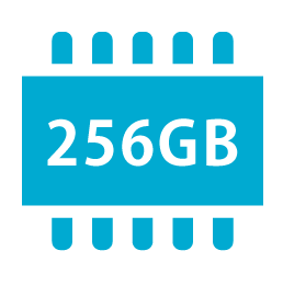 iPhone内蔵ストレージ　256GB