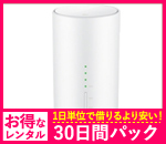 【30GB】【30日レンタルパック】Speed Wi-Fi HOME L01