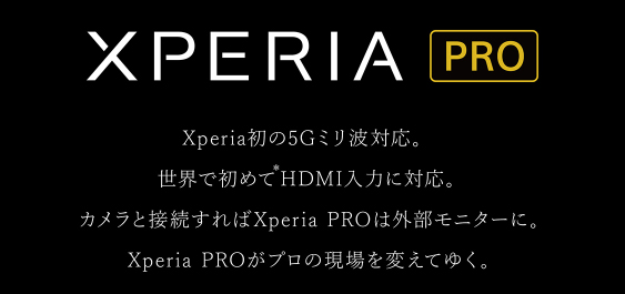 【法人限定】 Xperia Pro説明画像