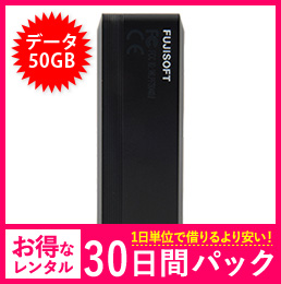 【50GB】【30日レンタルパック】＋F FS040U USBタイプ