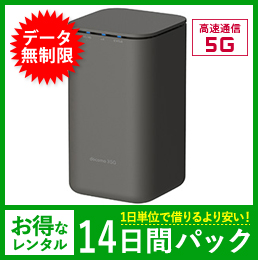 【法人限定】【無制限】【14日レンタルパック】HOME 5G HR01