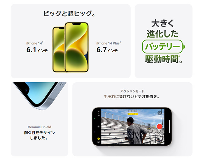 【法人限定】iPhone14 Plus説明画像